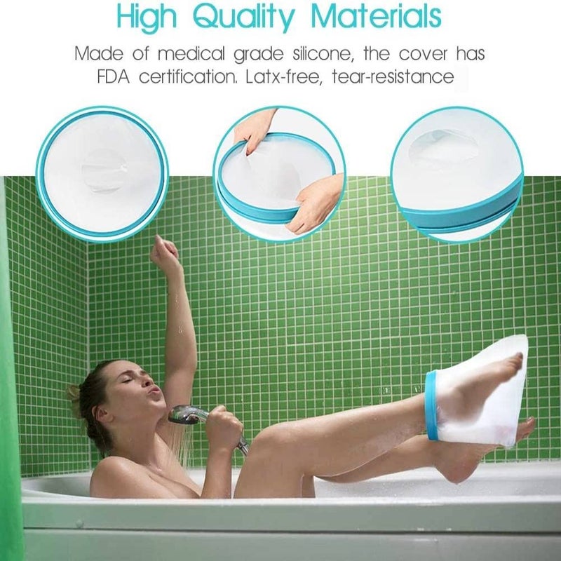 DOACT Water Proof Leg Cast Cover for Shower, Foot Cast Cover Wound Protector Watertight Cast Bag Covers Keep Leg Cast Bandage Dry - Image 3
